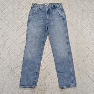 Agolde Jeans Womens 26 Blue Command Cooper Trouser High Rise Straight Cotton